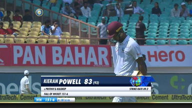 IND vs WI 2018, 1st Test Day 3: Kieran Powell Wicket