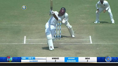 IND vs WI 2018, 1st Test Day 3: Kieran Powell Six