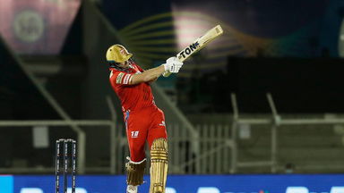 SMASHED: Jonny B stands and delivers 3 sixes
