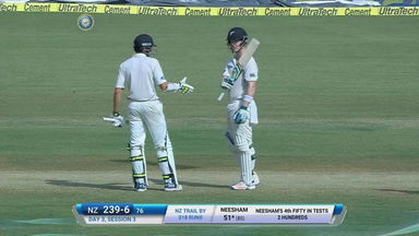 India vs NZ 2016, 3rd Test: Jimmy Neesham's 71