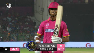 M19: RR vs RCB – Yashasvi Jaiswal Wicket