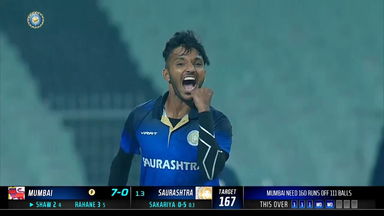 Syed Mushtaq Ali Trophy 2022 QF4 : Chetan Sakariya's superb 4-wicket haul against Mumbai