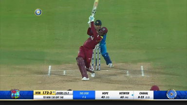 IND vs WI 2018, 2nd ODI: Shimron Hetmyer Six