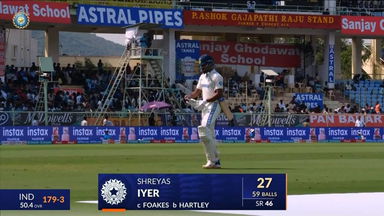 IND vs ENG 2024, 2ND Test: Shreyas Iyer Wicket