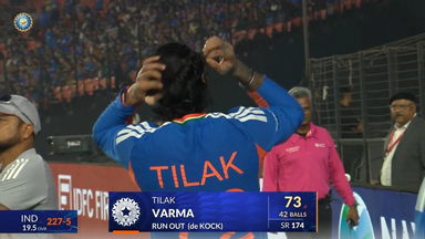 IND vs SA 2025, 5th T20I: Tilak Varma Wicket