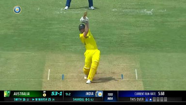 IND vs AUS 2023, 1ST ODI: Mitchell Marsh Six