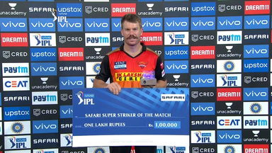 M06: SRH vs RCB – Safari Super Striker of the Match – David Warner