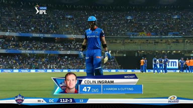 M03: MI vs DC – Colin Ingram Wicket
