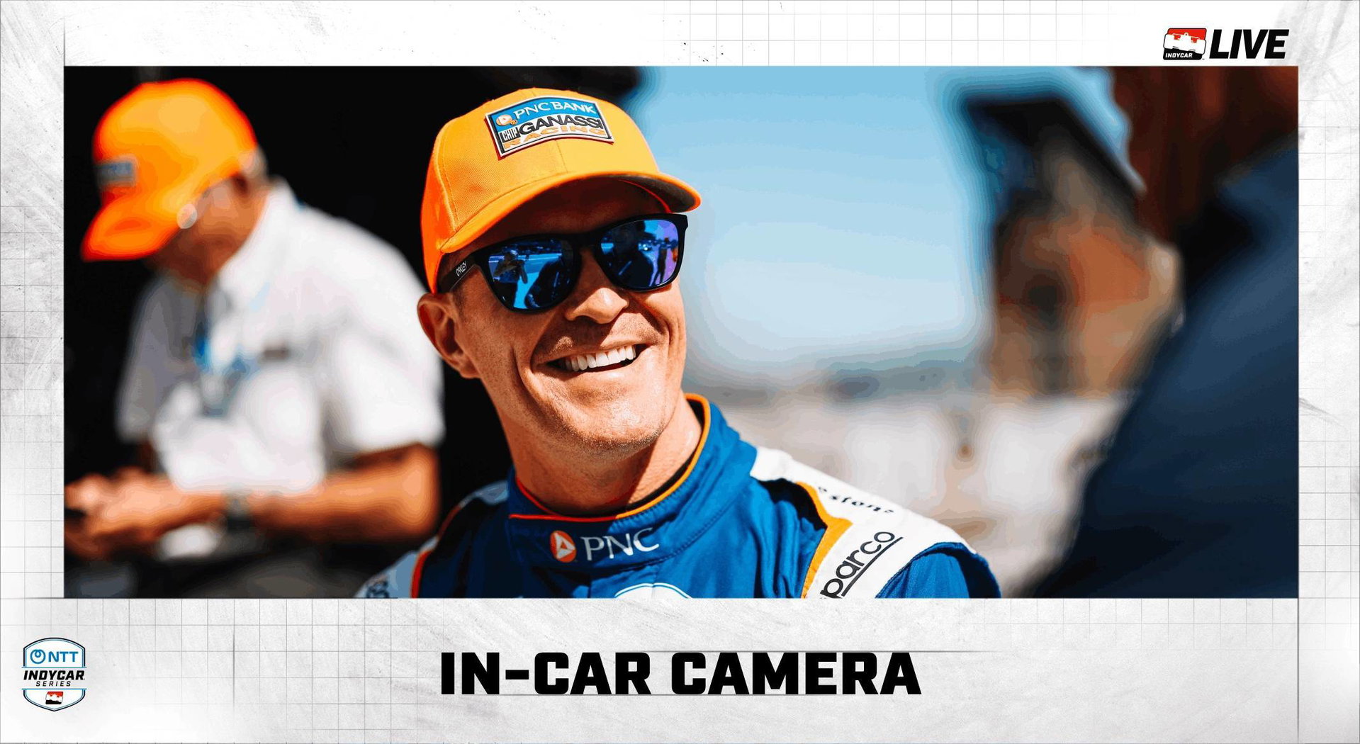 Scott Dixon in-car. Mid-Ohio