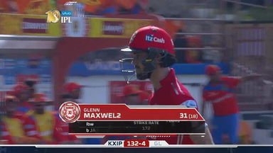 M26: GL vs KXIP –  Glenn Maxwell Wicket