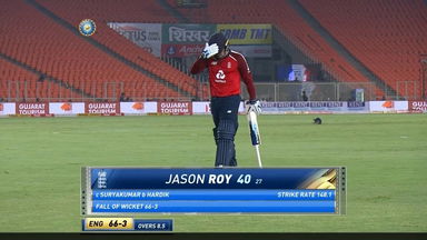 IND vs ENG 2021, 4th T20I : Jason Roy Wicket