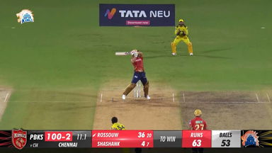 M49: CSK vs PBKS – Rilee Rossouw Six