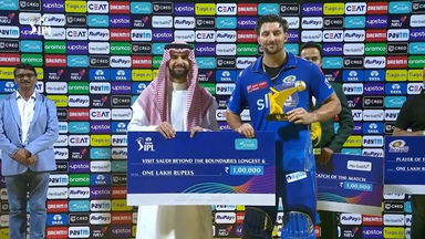 M31: MI vs PBKS – Visit Saudi Beyond the Boundaries Longest 6 of the Match – Tim David