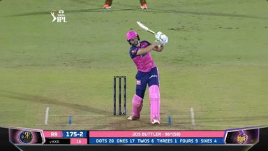 M30: RR vs KKR – Jos Buttler Six