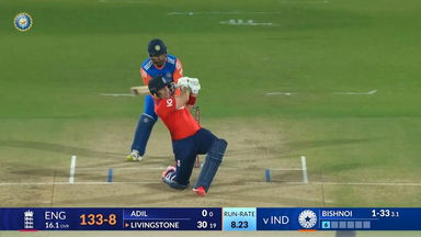 IND vs ENG 2025, 3rd T20I: Liam Livingstone Six
