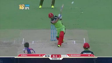 M46: RCB vs KKR – Mandeep Singh Six