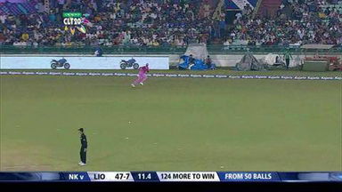 CLT20 2014 Q3: NK vs LIO  –   Saad Nasim 58