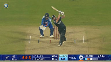 IND vs NZ 2026, 3rd T20I: Glenn Phillips Six