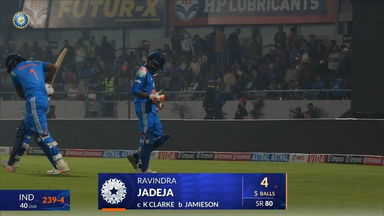 IND vs NZ 2026, 1st ODI: Ravindra Jadeja Wicket