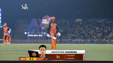 M50: DC vs SRH – Abhishek Sharma Wicket