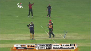 M43: SRH vs KKR – Karan Sharma Wicket