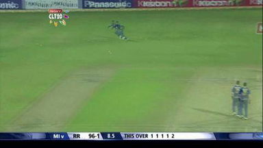 CLT20 2013 M23: RR vs MI  –   Sanju Samson 60