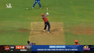 M55: MI vs SRH  – Pat Cummins Six