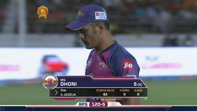 M13: GL vs RPS – MS Dhoni Wicket