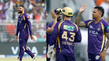 Smart bowling, fine catching: Varun-Narine strike