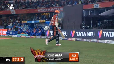 M08: SRH vs MI – Travis Head Wicket