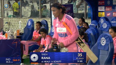 IND-W vs AUS-W 2025, 3rd ODI: Sneh Rana Wicket