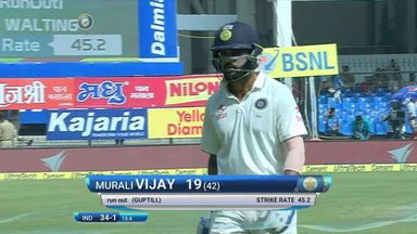 India VS NZ 2016, 3rd Test day 4 - Murali Vijay Wicket