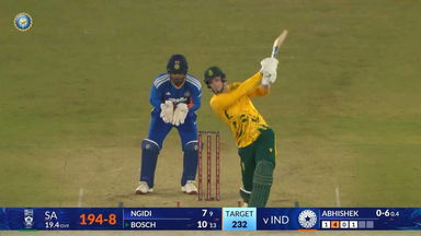 IND vs SA 2025, 5th T20I: Corbin Bosch Six