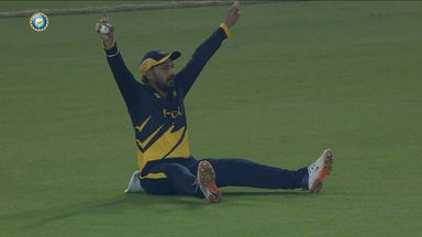 SMAT 2023 Final: Double Delight: Anmolpreet's splendid couple of catches under pressure