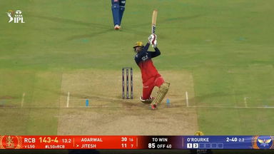 IPL 2025 M70: LSG vs RCB - Jitesh Sharma Six