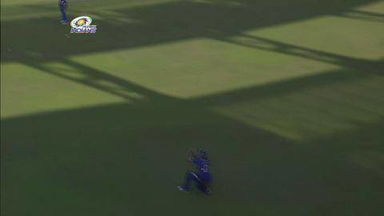 M22: MI vs KXIP–  George Bailey Wicket