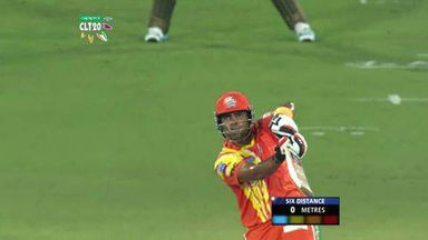 M7: KKR vs LIO –  Umar Akmal Six