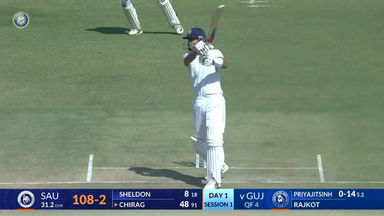 Ranji Trophy 2025 QF4, Saurashtra vs Gujarat, Day 1: Match Highlights