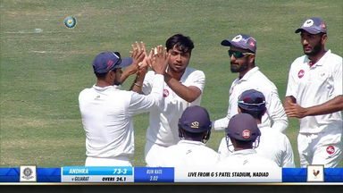 Ranji Trophy 2019-20: Gujarat vs Andhra - Fall of wickets, Andhra 2nd Innings