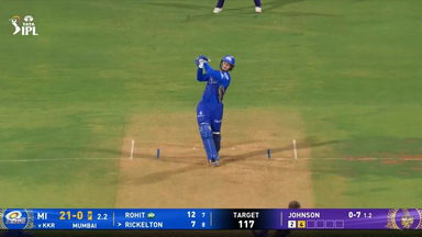 IPL 2025 M12: MI vs KKR - Ryan Rickelton Six