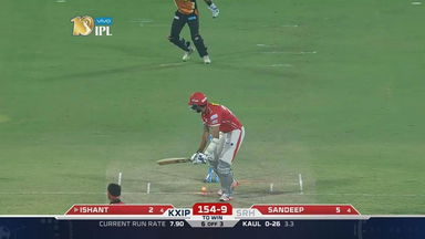 M19: SRH vs KXIP – Ishant Sharma Wicket