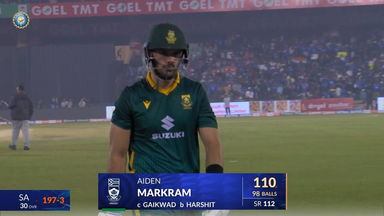 IND vs SA 2025, 2nd ODI: Aiden Markram Wicket