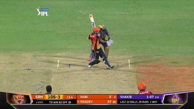 M03: SRH vs KKR – Manish Pandey Six