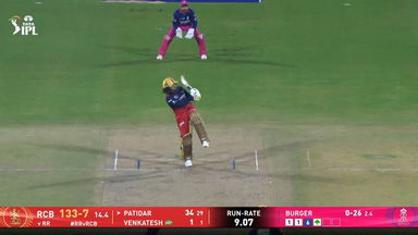 IPL 2026 M16: RR vs RCB - Rajat Patidar Six