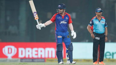 Captain Warner's authoritative knock of 54(27)