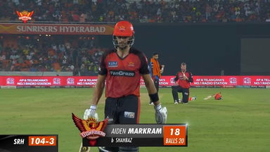 M65: SRH vs RCB – Aiden Markram Wicket