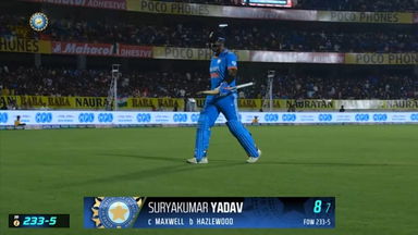 IND vs AUS 2023-24, 3RD ODI: Suryakumar Yadav Wicket