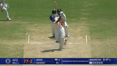 IND vs AFG 2026, Only Test: Rahmat Shah Six