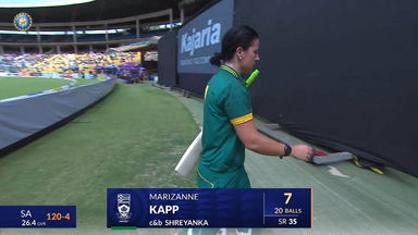 IND-W vs SA-W 2024, 3rd ODI: Marizanne Kapp Wicket