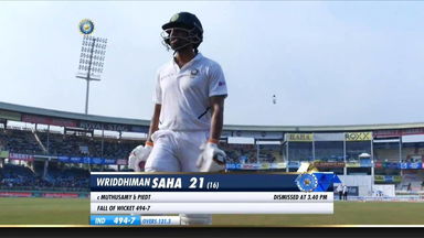 IND vs SA 2019, 1st Test, Day 2: Wriddhiman Saha Wicket